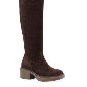NEW White Mountain Marcella Womens Brown Suede Tall Shaft Boots
